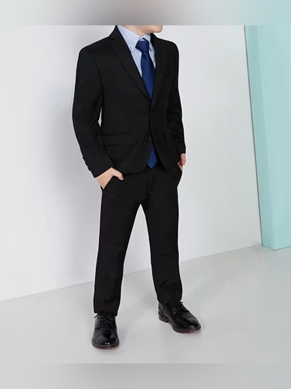 Kids Two Piece Black Class Club Suit- Size 5